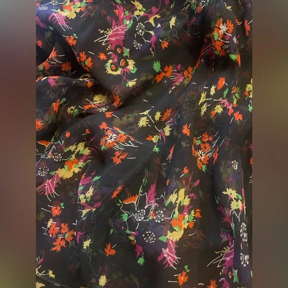 Veronica Beard Floral Print Long Dress 10 - Picture 3 of 5